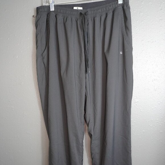 Nike Womens Black Dri Fit Wind Breaker Jogger Drawstring Pants Size Large - Picture 1 of 8